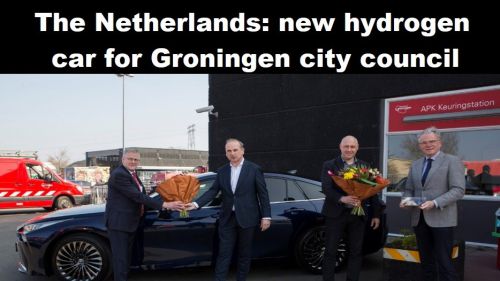 Nederland: nieuwe waterstofauto voor gemeentebestuur van Groningen