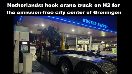 Nederland: haakkraanwagen op H2 voor de emissievrije binnenstad van Groningen