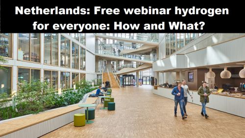 Nederland: Gratis webinar waterstof voor iedereen: Hoe en Wat?