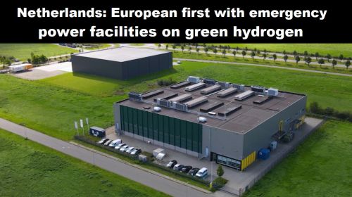 Nederland: Europese primeur met  noodstroom-voorzieningen op groene waterstof