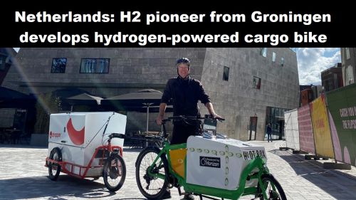 Nederland: H2-pionier uit Groningen ontwikkelt vrachtfiets op waterstof