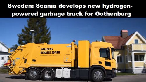 Zweden: Scania ontwikkelt nieuwe vuilnisauto op waterstof voor Göteborg