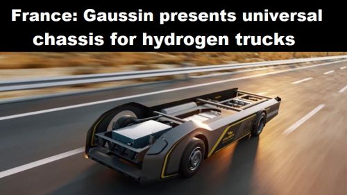 Frankrijk: Gaussin presenteert universeel chassis voor waterstoftrucks