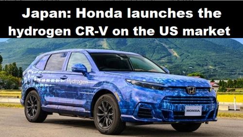 Japan: Honda lanceert de CR-V op waterstof op de Amerikaanse markt