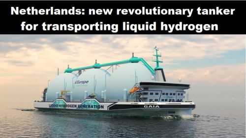 Nederland: nieuwe revolutionaire tanker voor transport van vloeibare waterstof