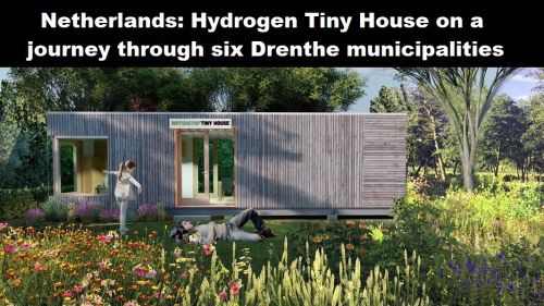 Nederland: Waterstof Tiny House op reis langs zes Drentse gemeenten