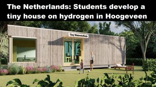 Nederland: studenten ontwikkelen tiny house op waterstof in Hoogeveen