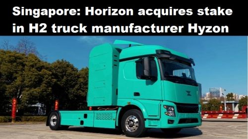 Singapore: Horizon neemt deel van H2-vrachtautoproducent Hyzon over