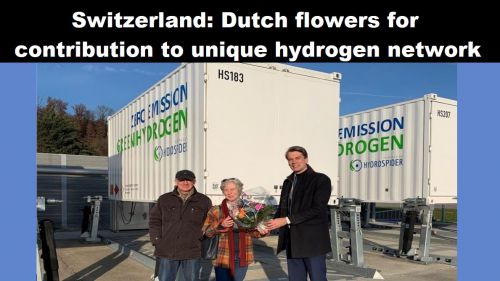 Zwitserland: Nederlandse bloemen voor bijdrage aan uniek waterstofnetwerk