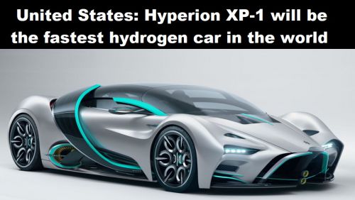 Verenigde Staten: Hyperion XP-1 wordt snelste waterstofauto ter wereld