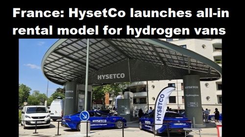 Frankrijk: HysetCo lanceert all-in verhuurmodel voor bestelwagens op waterstof