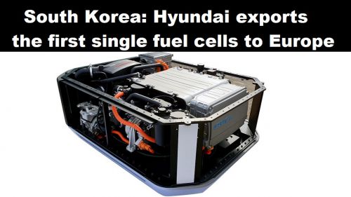 Zuid-Korea: Hyundai exporteert de eerste losse brandstofcellen naar Europa