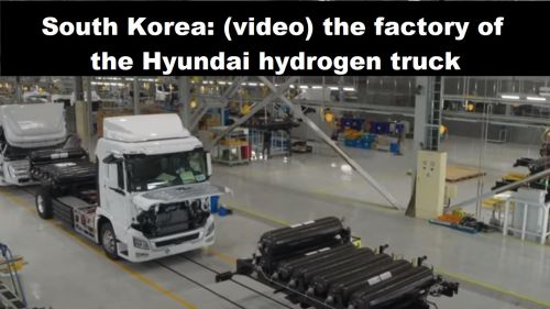 Zuid-Korea: (video) de fabriek van de Hyundai truck op waterstof