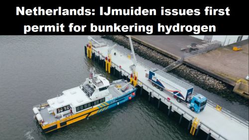 Nederland: IJmuiden geeft eerste vergunning voor het bunkeren van waterstof