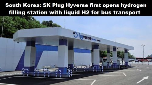 Zuid-Korea: SK Plug Hyverse opent eerst waterstoftankstation met vloeibare H2 voor busvervoer
