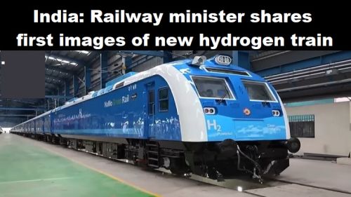 India: spoorwegminister deelt eerste beelden van nieuwe waterstoftrein