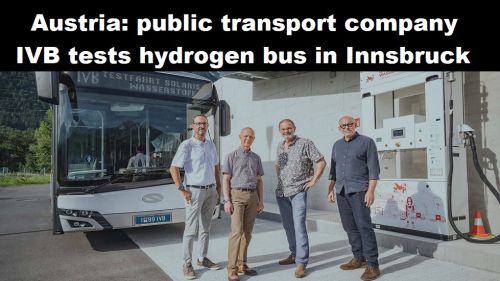 Oostenrijk: openbaar vervoersbedrijf IVB test waterstofbus in Innsbruck