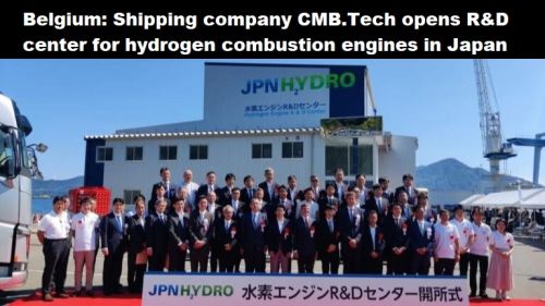 België: rederij CMB.Tech opent R&D-center voor waterstofverbrandingsmotoren in Japan