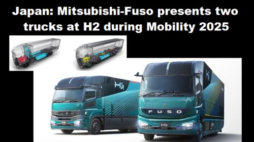 Japan: Mitsubishi-Fuso presenteert twee trucks op H2 tijdens Mobility 2025