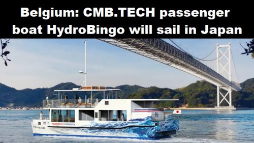België: passagiersboot HydroBingo van CMB.TECH gaat varen in Japan