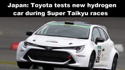Japan: Toyota test nieuwe waterstofauto tijdens Super Taikyu races