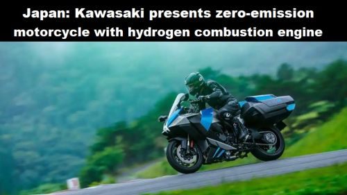 Japan: Kawasaki presenteert emissievrije motorfiets met waterstof-verbrandingsmotor