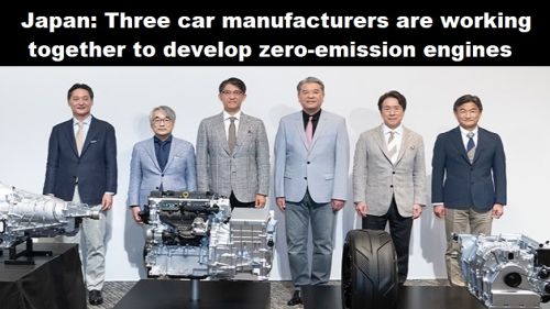 Japan: drie autofabrikanten werken samen bij de ontwikkeling van emissievrije motoren