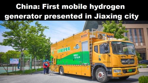 China: eerste mobiele stroomaggregaat op waterstof in Jiaxing gepresenteerd