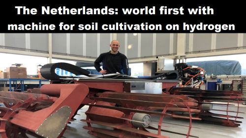 Nederland: wereldprimeur met machine voor grondbewerking op waterstof
