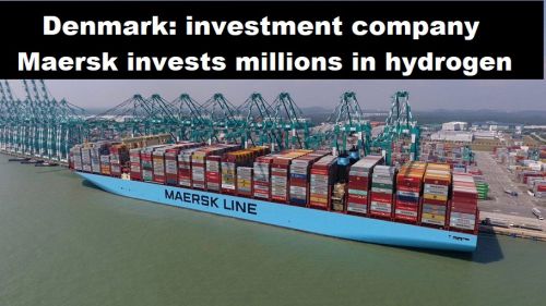 Denemarken: investeringsbedrijf Maersk investeert miljoenen in waterstof