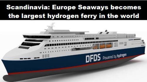 Scandinavië: Europe Seaways wordt grootste veerboot op waterstof ter wereld