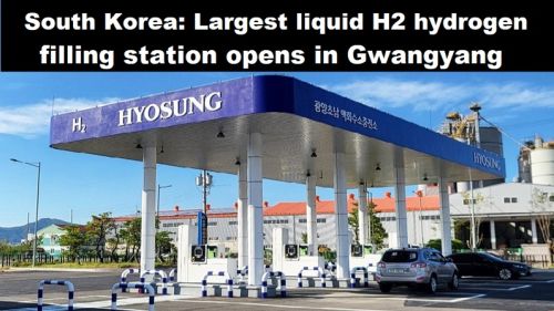 Zuid-Korea: grootste waterstoftankstation voor vloeibare H2 geopend in Gwangyang