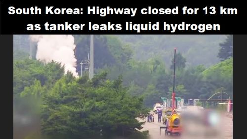 Zuid-Korea: snelweg over 13 km afgesloten, tankauto lekt vloeibare waterstof