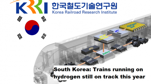 Zuid-Korea: Treinen op waterstof nog dit jaar op de rails