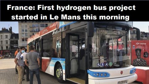 Frankrijk: Eerste busproject op waterstof vanmorgen gestart