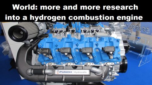 Wereld: steeds meer onderzoeken naar verbrandingsmotoren op waterstof