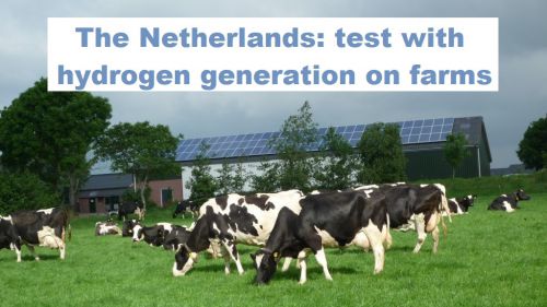 Nederland: proef met opwekking waterstof op boerenbedrijven