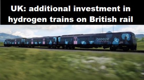 VK: extra investering in waterstoftreinen op Brits spoor