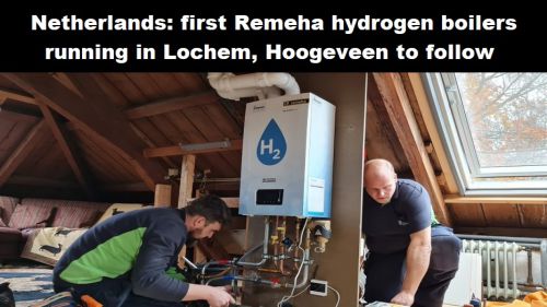 Nederland: eerste Remeha waterstof cv-ketels draaien in Lochem, Hoogeveen volgt