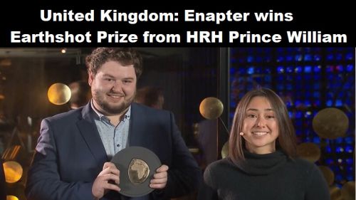 Verenigd Koninkrijk: Enapter wint Earthshot Prize van ZKH prins William