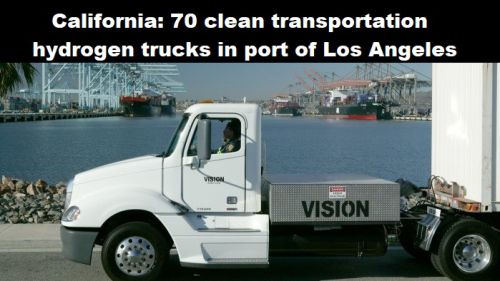 Californië: 70 waterstoftrucks voor schoon transport in haven Los Angeles