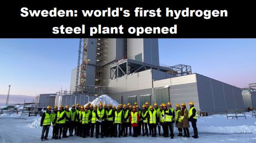 Zweden: eerste staalfabriek op waterstof ter wereld geopend
