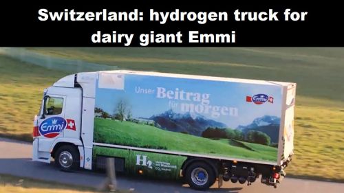 Zwitserland: vrachtauto op waterstof voor zuivelgigant Emmi