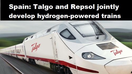Spanje: Talgo en Repsol ontwikkelen samen treinen op waterstof