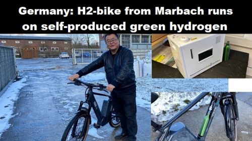 Duitsland: H2-bike uit Marbach rijdt op zelf geproduceerde groene waterstof