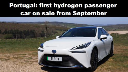 Portugal: eerste personenauto op waterstof vanaf september te koop