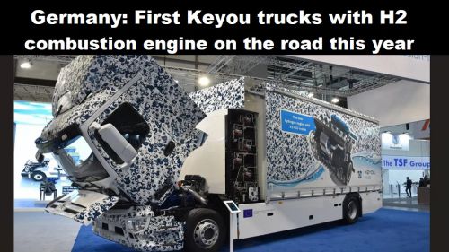 Duitsland: eerste Keyou trucks met H2-verbrandingsmotor nog dit jaar op de weg