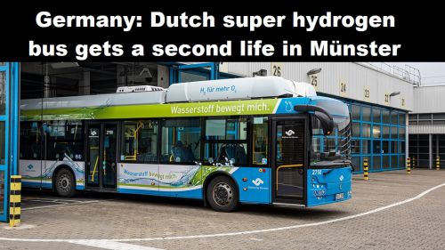 Duitsland: Nederlandse super-waterstofbus krijgt tweede leven in Münster