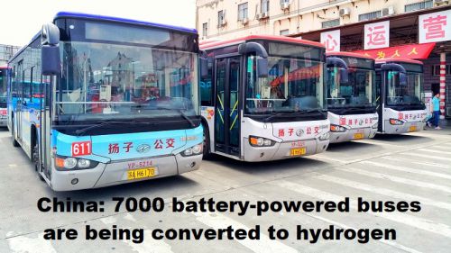 China: 7000 bussen op batterijen worden omgezet naar waterstof
