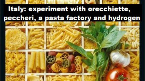Italië: waterstof-experiment met orecchiette, peccheri en een pasta-fabriek